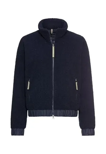 camel active Damen Teddy Blouson Dunkelblau - Funktionsjacke mit wärmendem Innenfutter und elastischen Abschlüssen für optimalen Sitz, ideal für kalte Tage.