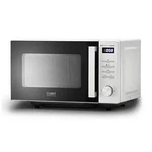 CASO M 20 Ceramic Gourmet - Edelstahl schwarz Mikrowelle, stilvolles Design für moderne Küchen und gleichmäßige Zubereitung