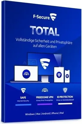 F-Secure Total 3 Geräte 2 Jahre, (ESD) Download, Windows, Mac, Android, iOS