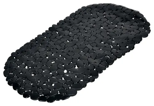 One Home Badematte Steinoptik, mit Saugnäpfen, PVC, abgerundetes Rechteck, rutschhemmender Rücken