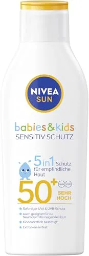 NIVEA Sun Kinder Pflege Deoroller SPF50 50 ML - Hochwirksamer Sonnenschutz für Kinder - Sonnenschutz für Kinder mit SPF50, schützt empfindliche Haut effektiv vor Sonnenstrahlen, ideal für den Sommer.