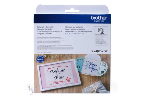 Brother Kalligrafie Starterkit - Grafik- & Zeichenbedarf für kreative Köpfe, ideal zur Gestaltung von Einladungskarten und Geschenken mit beeindruckenden Kalligrafie Effekten.