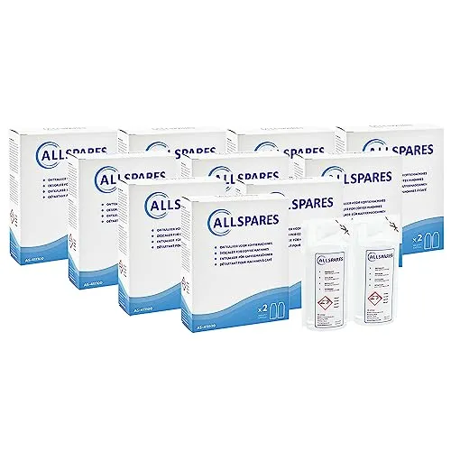 AllSpares Entkalker (20x 100ml) für Kaffeemaschinen geeignet für Delonghi EcoDecalk DLSC200 / DLSC003 / 5513211481 / 5513296011 / DLSC003 / 5513225971 und Braun BRSC003 / AX13210003