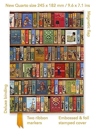Bodleian Libraries: High Jinks Bookshelves Quarto Journal - Luxuriöses Foiled Quarto Journal mit 128 Seiten, ideal für Notizen und kreative Ideen - ein Must-Have für Sammler und Liebhaber!
