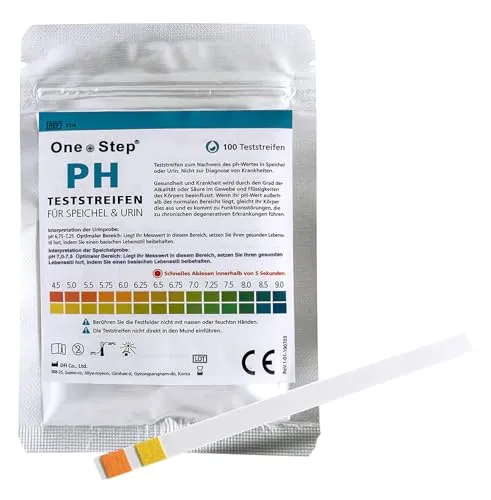 One+Step pH Teststreifen für Urin UND Speichel