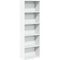 vidaXL Bücherregal mit Stauraum - Büro-Bücherregale mit langlebigem Holzwerkstoff, ideal für die Aufbewahrung von Büchern, DVDs und Dekoartikeln – vielseitig einsetzbar in jedem Raum!