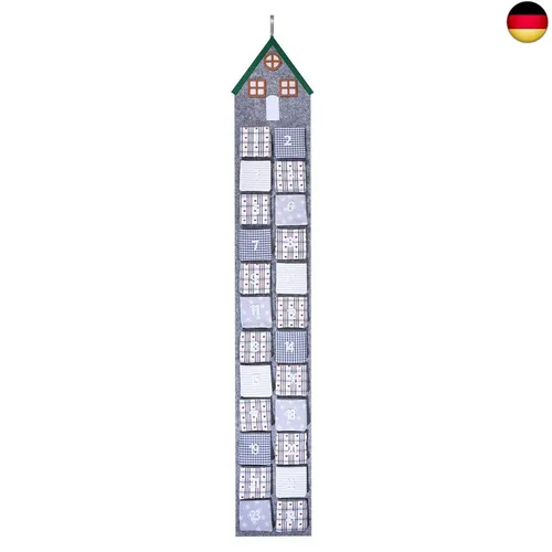 KOHMUI Adventskalender zum befüllen, Weihnachtskalender zum Aufhängen und s