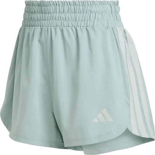 adidas Damen Pacer High Rise 5'' Shorts (Größe S, gruen) in grün von adidas