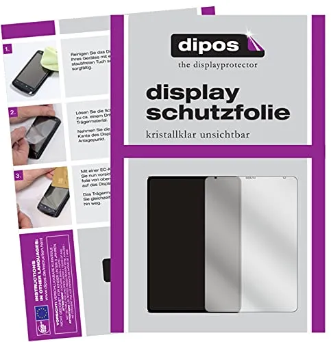 dipos I 2X Schutzfolie klar kompatibel mit Apple iPad Pro 11 Zoll (3.Gen 2021) Folie Displayschutzfolie