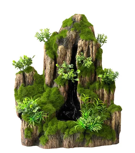 Aqua Della Aquariumdekoration Wayterfall Moss Rock, S - Hochwertige Aquariensteine für eine natürliche Unterwasserlandschaft, ideal für Aquarienliebhaber