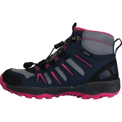 McKINLEY Sonnberg Mid II Stiefel, Pink/Blau X-Weit, 39 EU - Wanderschuhe mit wasserdichter AQUAMAX-Membran und atmungsaktivem Tragekomfort, ideal für aktive Kinder mit herausnehmbarer KIDSFIT-Einlegesohle.