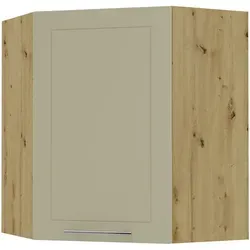 Feldmann-Wohnen Küchenhängeschrank, Creme, Eiche Artisan - Einbauküchen-Komponenten mit Soft-Close-Funktion für sanftes Schließen der Türen. Ideal zur Erweiterung Ihrer Küchenzeile und individuell kombinierbar.