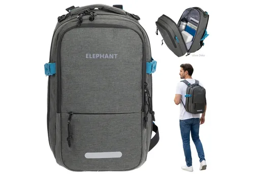 ELEPHANT Rucksack für Handgepäck 40x25x20 cm - Wasserabweisender Rucksack mit 20 L Volumen, ideal für Reisen und Handgepäck. Praktische Fächer für Laptop und Handy, verstellbarer Brustgurt für optimalen Tragekomfort.