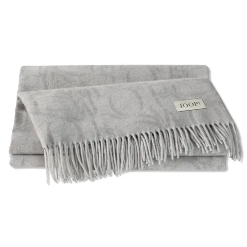 JOOP! »Fine-Ornament« Plaid Anthrazit in beige von JOOP!