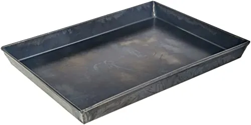 Pentole Agnelli Rechteckiges Backblech für Pizza und Gebäck, Blau, 30 x 23 cm