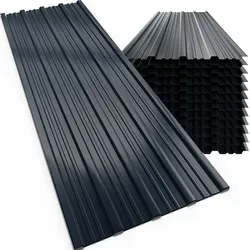 GARDEBRUK® Trapezblech 28er-Set Anthrazit 110x46cm - Vielseitige Profilbleche aus verzinktem Stahl, wetterfest und rostbeständig. Ideal für Carports und Gartenhäuser mit einfacher Montage und hoher Tragfähigkeit.