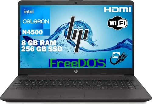 HP 250 g9 Notebook - 15,6 Zoll - Celeron N4500-8 GB RAM - 256 GB SSD 6f1z8ea#abz