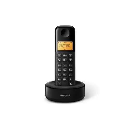 Philips D1601B/01 Kabelloses Telefon - Festnetztelefon mit 1,6