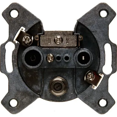 Berker SAT.ANT.STD.EINSATZ ENDDOSE 4522 - Steckdosen & Zubehör, hochwertige Antennen-Steckdose für analoge und digitale Übertragung, ideal für SAT-Einzel- und Verteileranlagen.