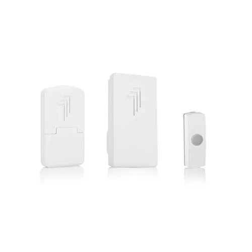 Wireless Door Chime Bell CH Byron Portable Door Chime Wire Free Twin Pack *Fast*