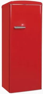 Exquisit Retro-Kühlschrank RKS325-V-H-161E rot - Kühlschrank mit 229 Litern, ideal für 3-4 Personen, bietet viel Stauraum und praktisches Retro-Design für Ihre Küche.