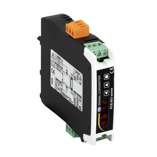 PCE Instruments Spannungsprüfer PCE-SCI-P - Sonstige Elektroinstallationsartikel, konfigurierbarer DIN Schienen-Konverter für präzise Spannungsmessungen, ideal für Elektroinstallationen.