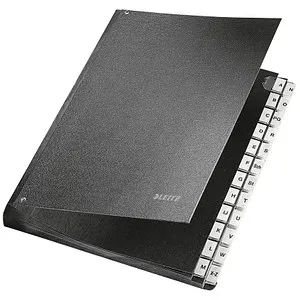 Leitz 5824-00-95 Pultordner A-Z 24 Fächer A4 - Pultordner für die alphabetische Ablage, mit schmutzabweisendem Einband und 24 stabilen Fächern aus Karton. Ideal für eine ordentliche Dokumentenorganisation.