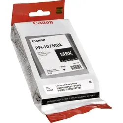 Canon Tinte 6704B001 PFI-107MBK - Original Matt Schwarz, 130ml für Canon imagePROGRAF IPF 670/680/685, perfekte Farbwiedergabe für Grafikdesign und Fotografie