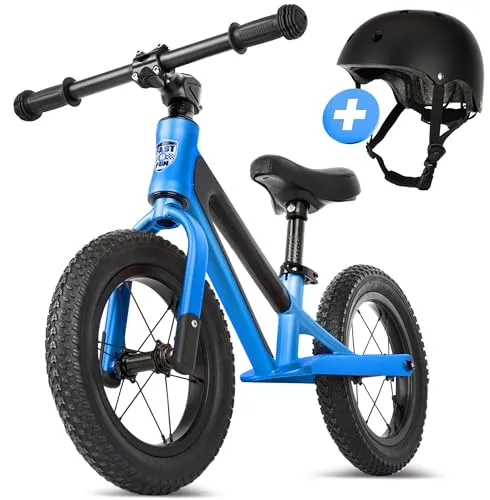 FAST N FUN Laufrad ab 2 Jahre mit Helm | Ultraleicht und stabil für kleine Abenteurer - Kinderfahrzeuge: Das Laufrad kommt mit einem Helm im Set, ist ultraleicht aus Magnesium und fördert spielerisch die motorischen Fähigkeiten und den Gleichgewichtssinn.