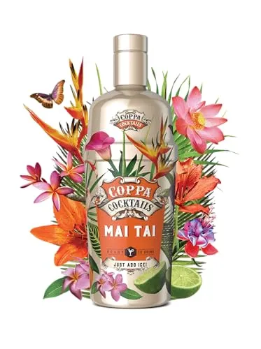 Coppa Cocktails Mai Tai 0,7L, 10% Vol. - Fertig gemixter Cocktail mit Rum, Limette und Mandelnote, Ready to Serve - Exotischer Klassiker im Glas