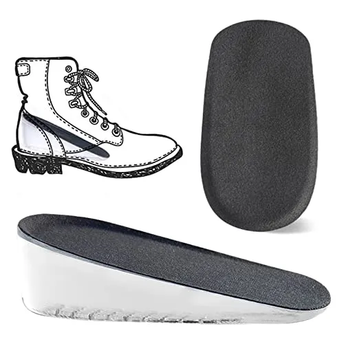 Erhöhung Höhe Einlegesohlen,Selbstklebend Unsichtbare Erhöhung Schuheinlagen,Fersenkissen Gel,Stoßdämpfung Schuheinlagen,Gel Fersenschalen,1 Paar 3CM Fersenkissen Soft Gel Fersenkissen