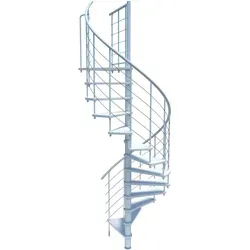 Minka Spindeltreppe Venezia Smart Weiß Ø120 cm in weiß von Minka