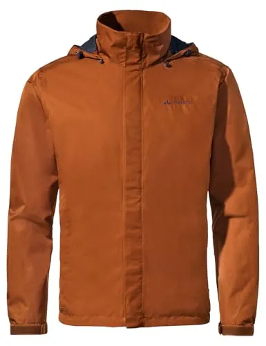 VAUDE Regenjacke Herren Escape Light, wasserdichte Outdoor-Jacke, atmungsaktiver Windbreaker mit Kapuze, Klimaschonende Wanderjacke