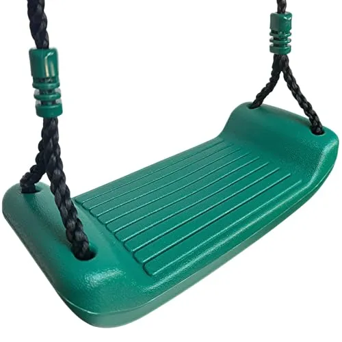 Schaukelsitz aus Kunststoff für Kinder, Brettschaukel für Garten und Spielplatz - Ergonomischer Schaukelsitz für hohen Sitzkomfort! Mit rutschfester Oberfläche und individueller Seillänge bis 2m, ideal für sicheren Spielspaß drinnen und draußen.