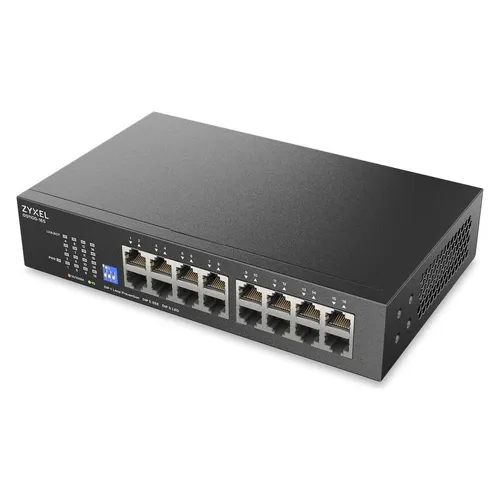 ZyXEL GS1100-16S 16-Port Gigabit Unmanaged Switch in schwarz von Zyxel