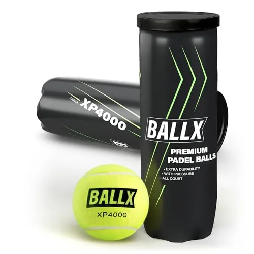 BallX Padel Bälle XP4000 mit Innendruck [3ER DOSE]
