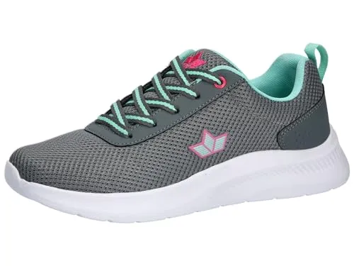 Lico Damen Felipa Sneaker, Grau/Türkis/Pink, 39 EU
