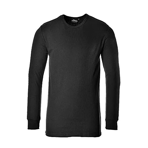 RS PRO Herren T-Shirt, Baumwolle, Polyester Schwarz, Größe L