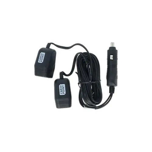 CARPOINT Zigarettenanzünder Verteiler 0523485 - Autoteile: Praktischer Verteiler mit 2m Kabellänge, Sicherung und 8A Belastbarkeit für 12V und 24V - ideal für Reisen und unterwegs.