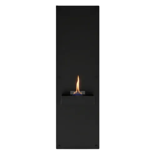 Tenderflame Rock 90 Black - Dekokamin mit 1100 Watt Heizleistung, stilvolles Design aus Stahl für eine gemütliche Atmosphäre in jedem Raum.