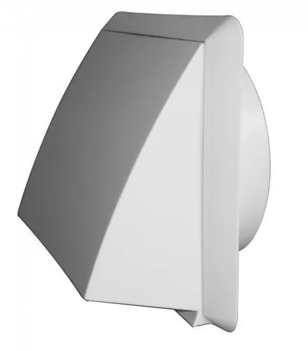 Upmann Ablufthaube Kunststoff weiss DN 100 mm Lufthaube mit Rückstauklappe