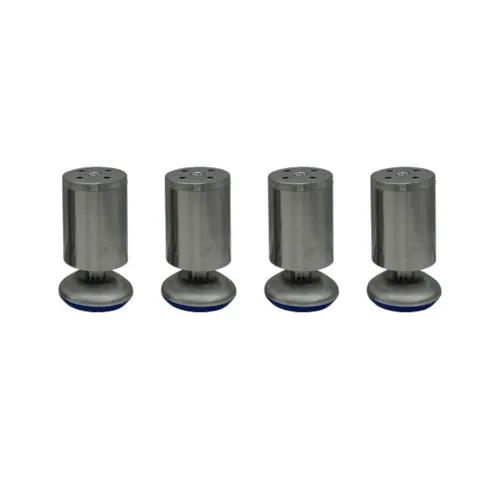 HOOZ Möbelfuß 4er Set Möbelfuß Edelstahl 10cm - höhenverstellbar, (Set, 4-St., 10 cm), in 4 verschiedenen Größen