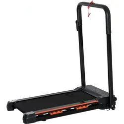 Elektrisches Laufband für Zuhause mit LCD Display, Faltbares Fitnessgerät, 1-6 Km/h, Stahl, Schwarz, 105 x 56 x 108,5 cm - Schwarz