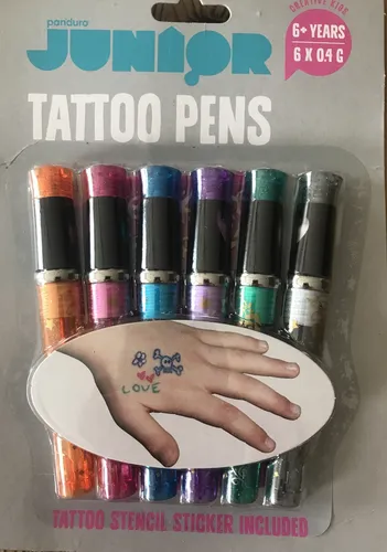 Panduro Tattoo Stifte Kinder 6er Set von Panduro