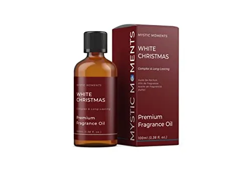 Mystic Moments | Weiße Weihnacht Duftöl | 100ml | Weiße Weihnacht-Noten erzeugen einen Duft mit frischen festlichen Kiefernoten für Kerzen, Seifen, Duftwachs und Diffusoren.