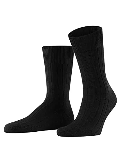 FALKE Herren Socken Teppich Im Schuh M So Wolle einfarbig 1 Paar, Schwarz Black 3000, 41-42