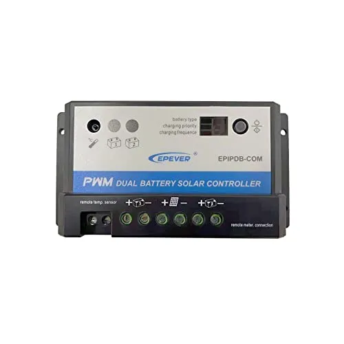 EPEVER® EPIPDB-Com 20A PWM Laderegler für 2 verschiedene Batterie 12/24V Duo Batterie, epipdb-com 20a (12/24v, 320/640w)