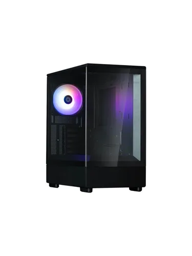 Zalman P10 MicroATX Mini Tower Gehäuse - PC-Gehäuse in elegantem Schwarz, optimiert für effiziente Kühlung und einfache Montage, ideal für kompakte Systeme.