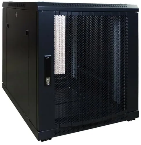 HE Serverschrank 12 HE mit perforierter Fronttür - 19