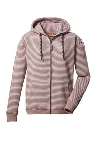 G.I.G.A. DX Damen Sweatjacke mit Kapuze/Kapuzenjacke GS 165 WMN SWT Jckt GOTS, Rouge, 42, 39377-000